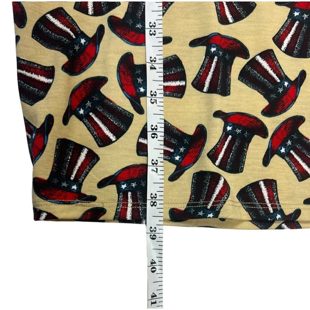 LulaRoe Julia Women's Patriotic A Line Dress - Picture 5 of 6